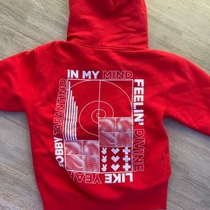 Red Logic Sweatshirt with Drawstring